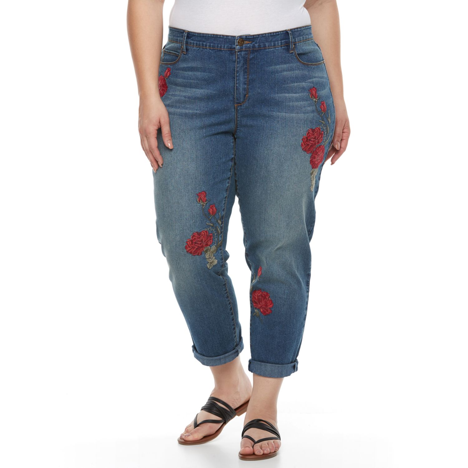 gloria vanderbilt stefania crop jeans