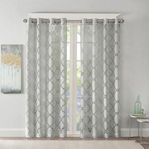 Madison Park Laya Fretwork Sheer Curtain