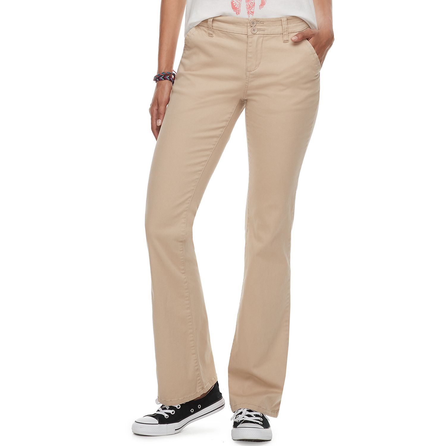 womens bootcut khaki jeans