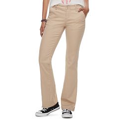 Khaki Bootcut Pants for Women