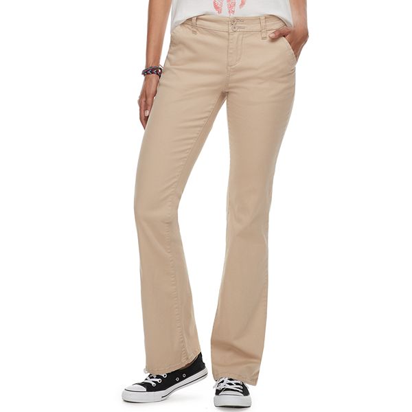 Juniors' Unionbay Uniform Hayden Twill Bootcut Pants