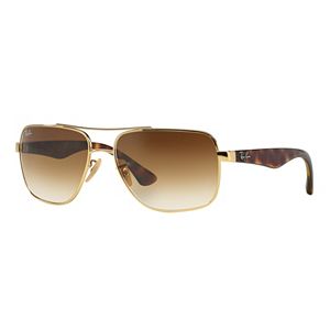 Ray-Ban Highstreet RB3483 60mm Square Gradient Sunglasses