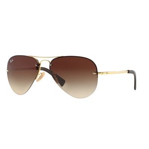 Ray-Ban RB3449 59mm Highstreet Aviator Gradient Sunglasses