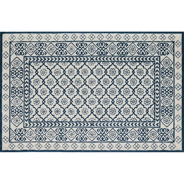 Momeni Newport Channing Framed Medallion Wool Rug