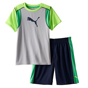 Boys 4-7 Puma Graphic Performance Tee & Shorts Set