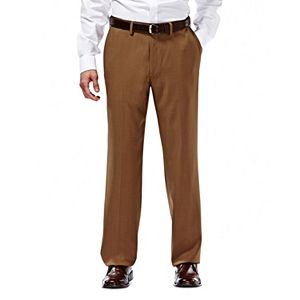 Men's Haggar eCLo Stria Classic-Fit Flat-Front Dress Pants
