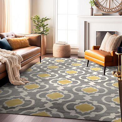 World Rug Gallery Toscana Contemporary Moroccan Trellis Rug