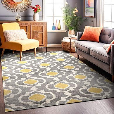 World Rug Gallery Toscana Contemporary Moroccan Trellis Rug