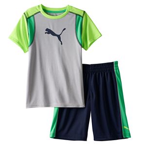 Toddler Boy Puma Graphic Performance Tee & Shorts Set