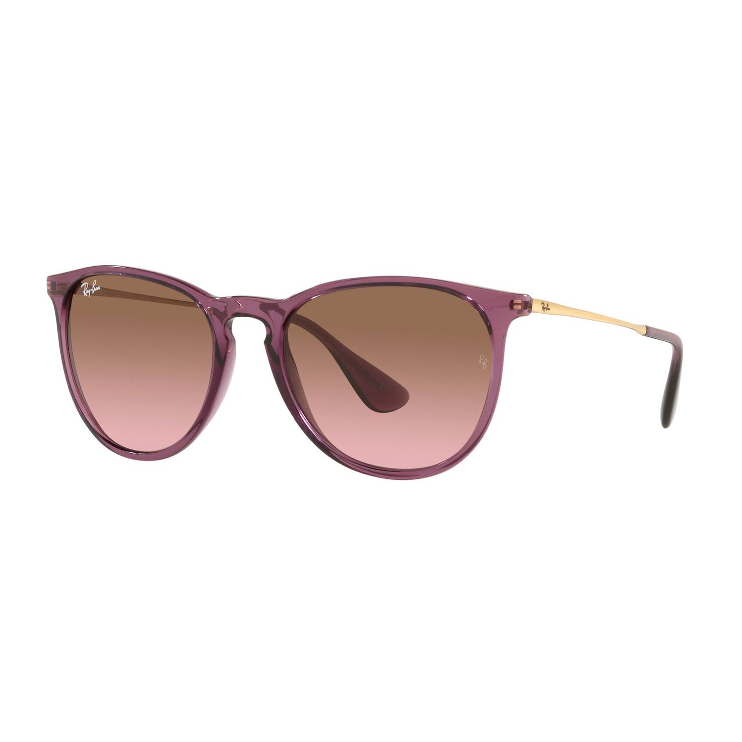 Ray-Ban Erika RB4171 Women’s Round Sunglasses - Matte Sand Violet Gradient 351 Ray-Ban RB4171 ERIKA Sunglasses | Free Shipping | EZContacts.com main image 4