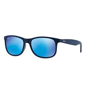 Ray-Ban Andy RB4204 55mm Rectangle Mirror Sunglasses
