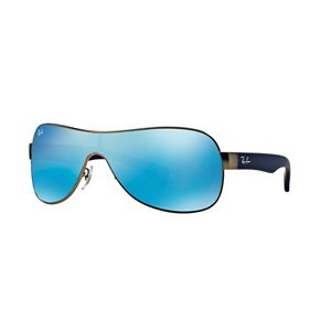 Ray-Ban Youngster RB3471 32mm Wrap Mirror Sunglasses