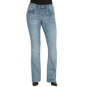 Women's Seven7 Zipper Accent Bootcut Jeans