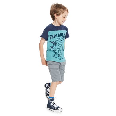 Boys 4-10 Jumping Beans® Colorblock Slubbed Graphic Tee