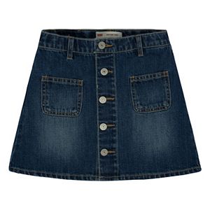 Girls 7-16 Levi's Button Front Jean Skirt