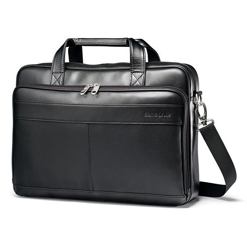 kohls leather briefcase