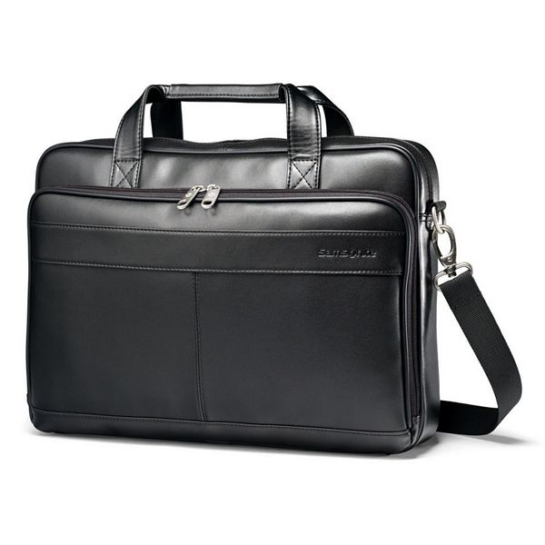 Samsonite Slim Leather Laptop Briefcase