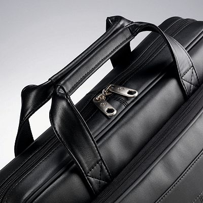 Samsonite Slim Leather Laptop Briefcase