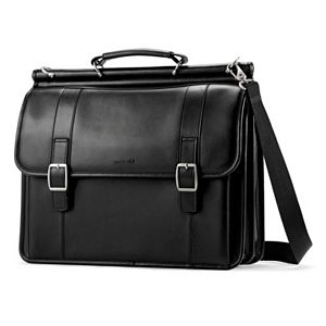 Samsonite Dowel Leather Flapover Laptop Business Case