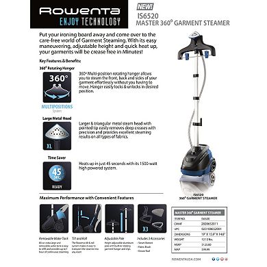 Rowenta Master 360 Garment Steamer