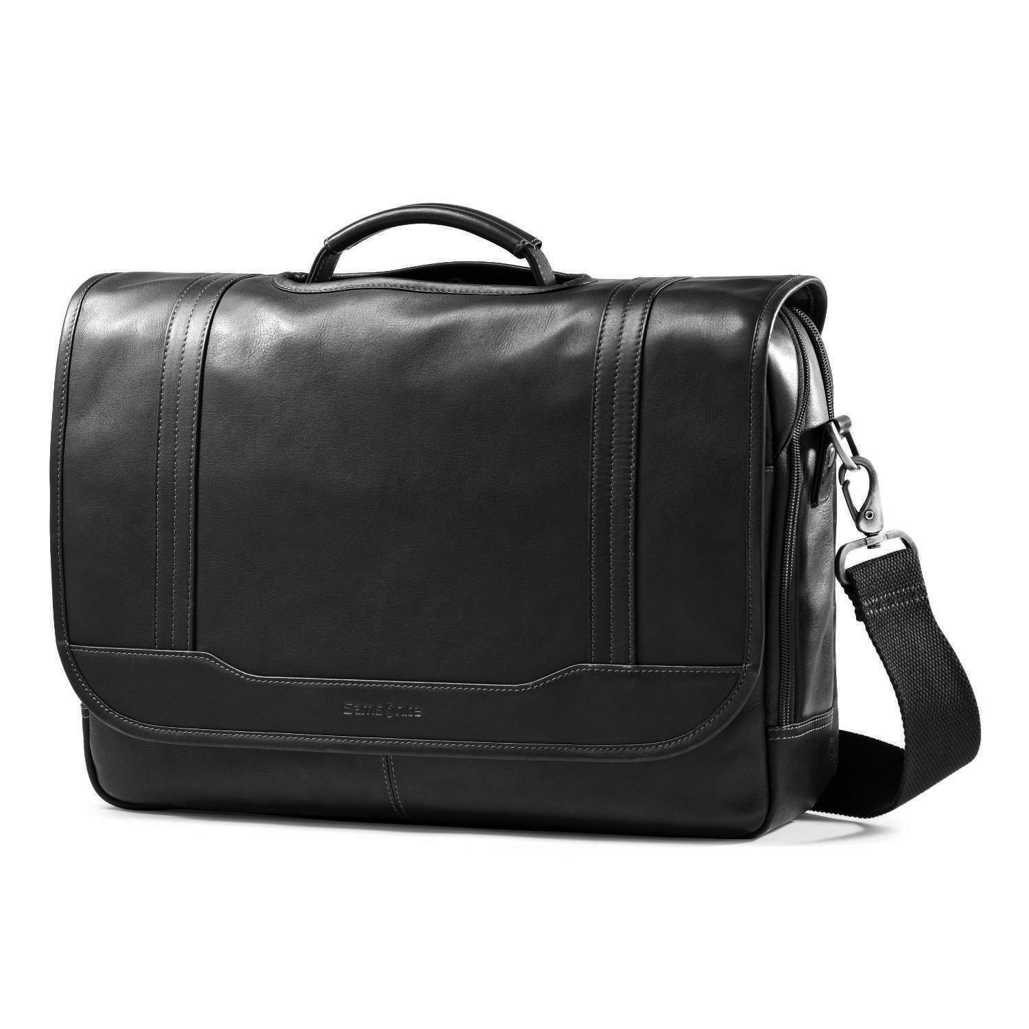 samsonite colombian leather 2 pocket business case