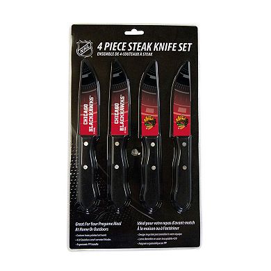 Chicago Blackhawks 4-Piece Steak Knife Set