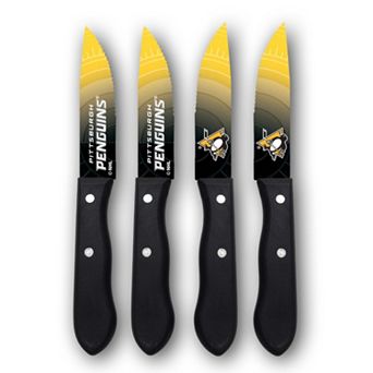 Pittsburgh Penguins 4 pc Steak Knife Set