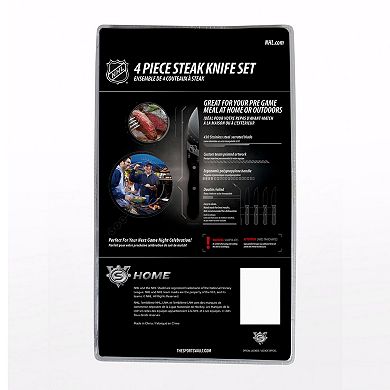 New York Rangers 4-Piece Steak Knife Set