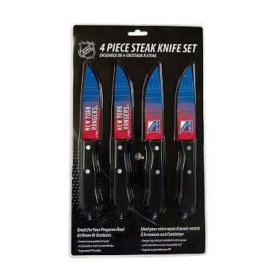 New York Rangers 4-Piece Steak Knife Set