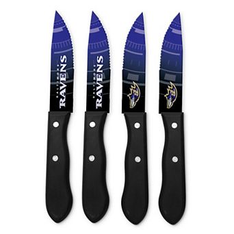 Baltimore Ravens 4 pc Steak Knife Set