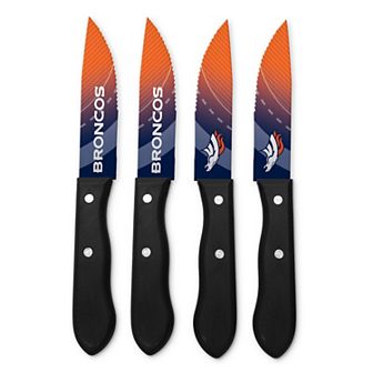 Denver Broncos 4 pc Steak Knife Set