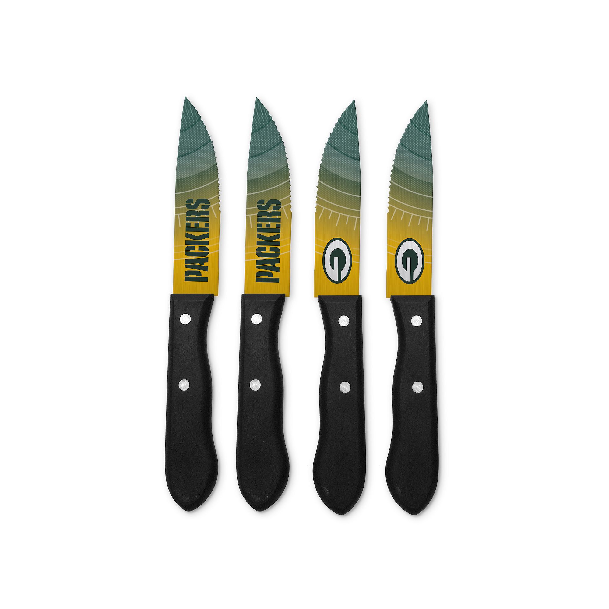 Green Bay Packers 4-Piece Steak Knife Set, Team