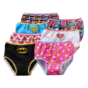 Toddler Girl DC Comics 7-pk. Bat Girl, Wonder Woman & Superwoman Briefs