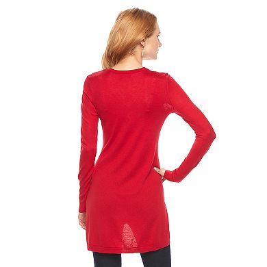 Women's Apt. 9® V-Neck Tunic Sweater