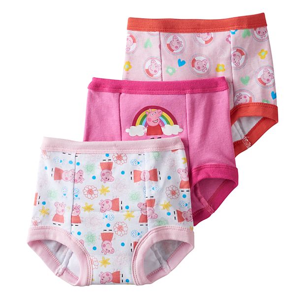 Peppa Pig Little Girls Panties 7 PAIR of Underwear Briefs Size 4T
