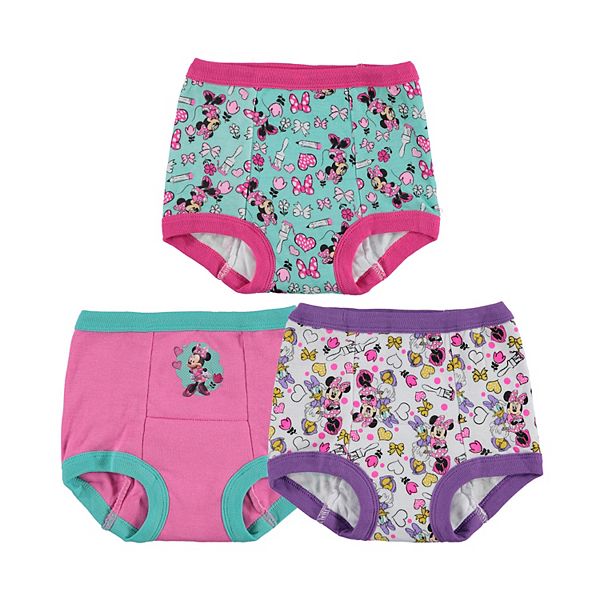 Minnie Mouse 3-Pair Training Pants Girls Underwear Set Toddler Girl Size 2T  NEW