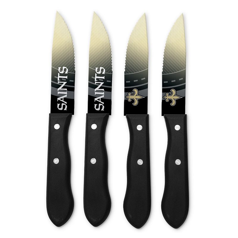 New Orleans Saints 4-Piece Steak Knife Set, Multicolor, 4 PIECE