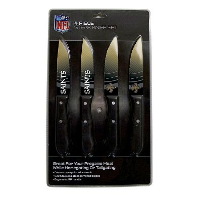 New Orleans Saints 4-Piece Steak Knife Set