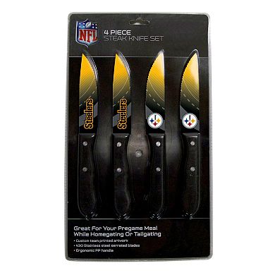 Pittsburgh Steelers 4-Piece Steak Knife Set