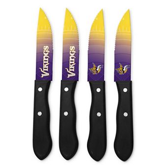 Minnesota Vikings 4 pc Steak Knife Set
