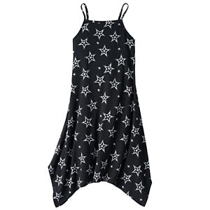 Girls 7-16 & Plus Size SO® Patterned Handkerchief Hem Knit Dress