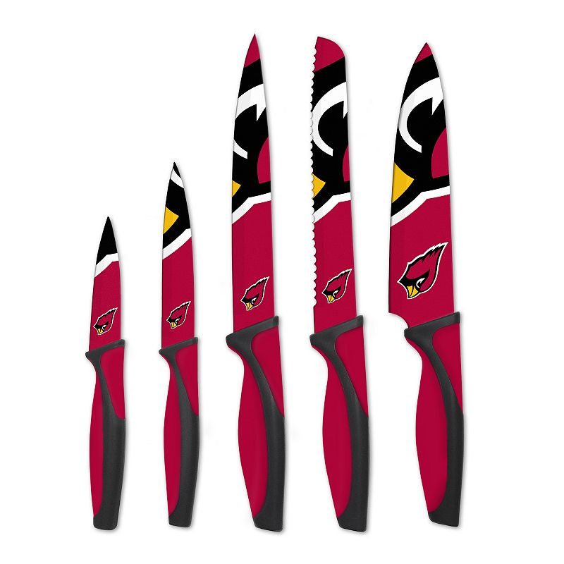 Arizona Cardinals 5-Piece Cutlery Knife Set, Multicolor, 5 Pc