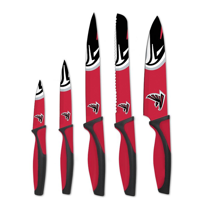 Atlanta Falcons 5-Piece Cutlery Knife Set, Multicolor, 5 Pc