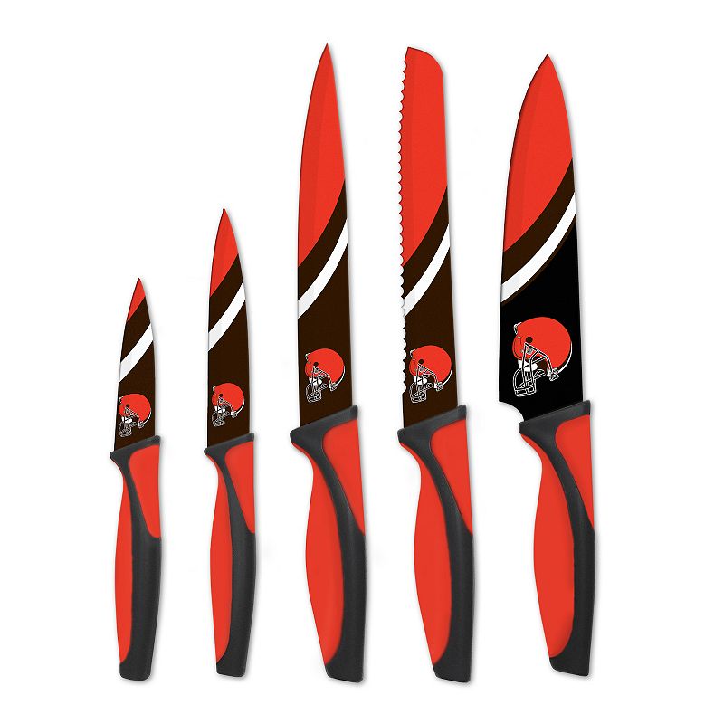 Cleveland Browns 5-Piece Cutlery Knife Set, Multicolor, 5 Pc