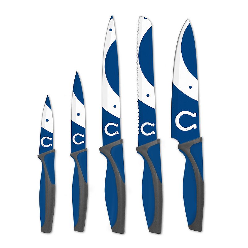 Indianapolis Colts 5-Piece Cutlery Knife Set, Multicolor, 5 Pc