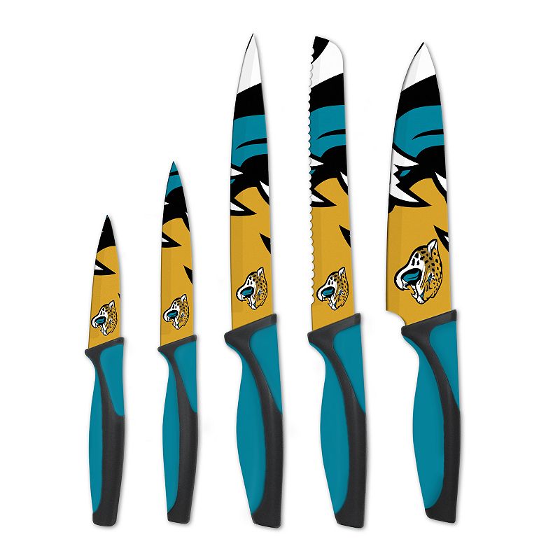 Jacksonville Jaguars 5-Piece Cutlery Knife Set, Multicolor, 5 Pc