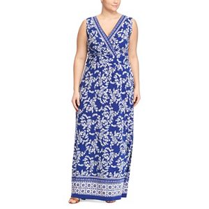 Plus Size Chaps Printed Jersey Maxi Dress