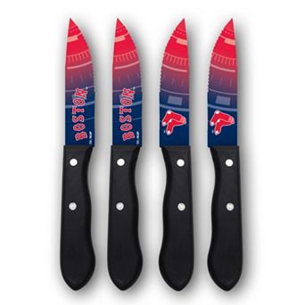 Boston Red Sox 4 pc Steak Knife Set