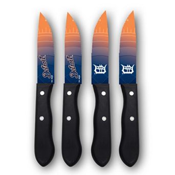 Detroit Tigers 4 pc Steak Knife Set