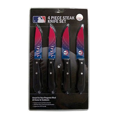 Texas Rangers 4-Piece Steak Knife Set